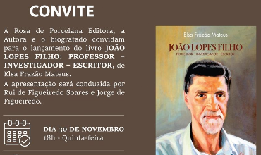 Lançamento do livro JOÃO LOPES FILHO: PROFESSOR – INVESTIGADOR – ESCRITOR